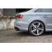 Накладки сплиттеры боковые на задний бампер на Audi RS3 8V Sedan